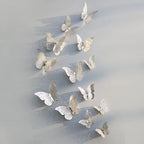 Butterfly Wall Decals 3D Metallic Removable