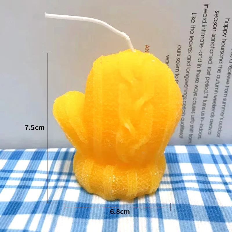 Candle Mini Cactus Sculptural Hand-Poured