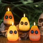 Candle Pumpkin Design Flameless LED & Battery Operated