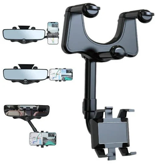 Car Phone Holder 360° Rotating Retractable Arm