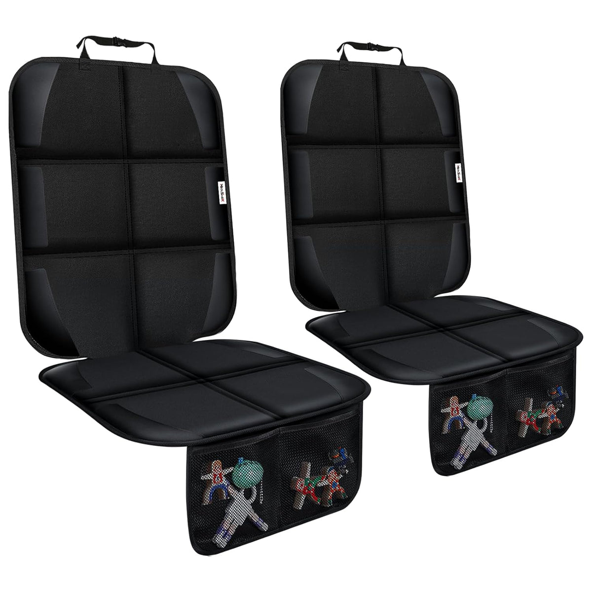 Car Seat Protector Waterproof & Non-Slip Storage Pockets