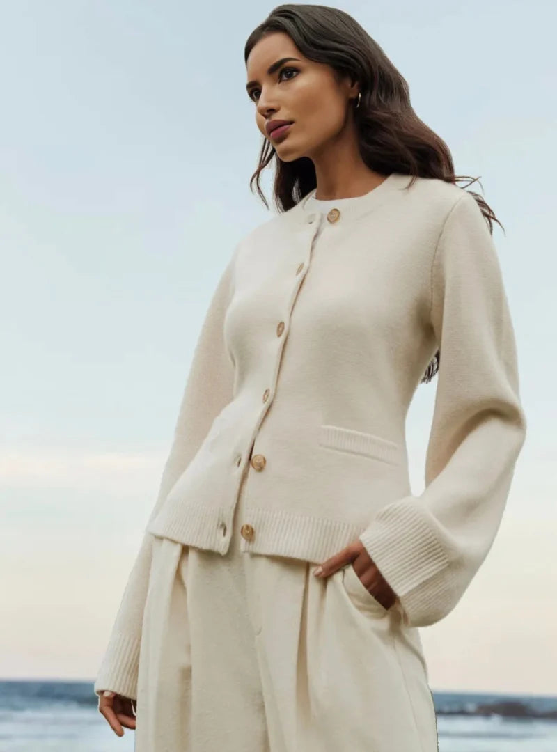 Cardigan Soft Knit Button-Front Flattering Fit