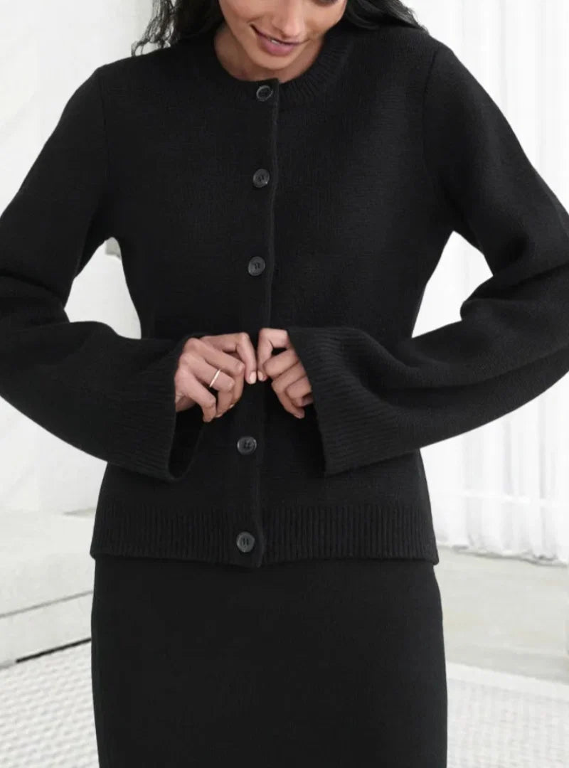 Cardigan Soft Knit Button-Front Flattering Fit