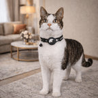Cat Collar Reflective Adjustable GPS Tracker Holder