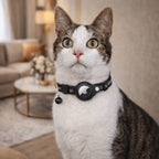 Cat Collar Reflective Adjustable GPS Tracker Holder