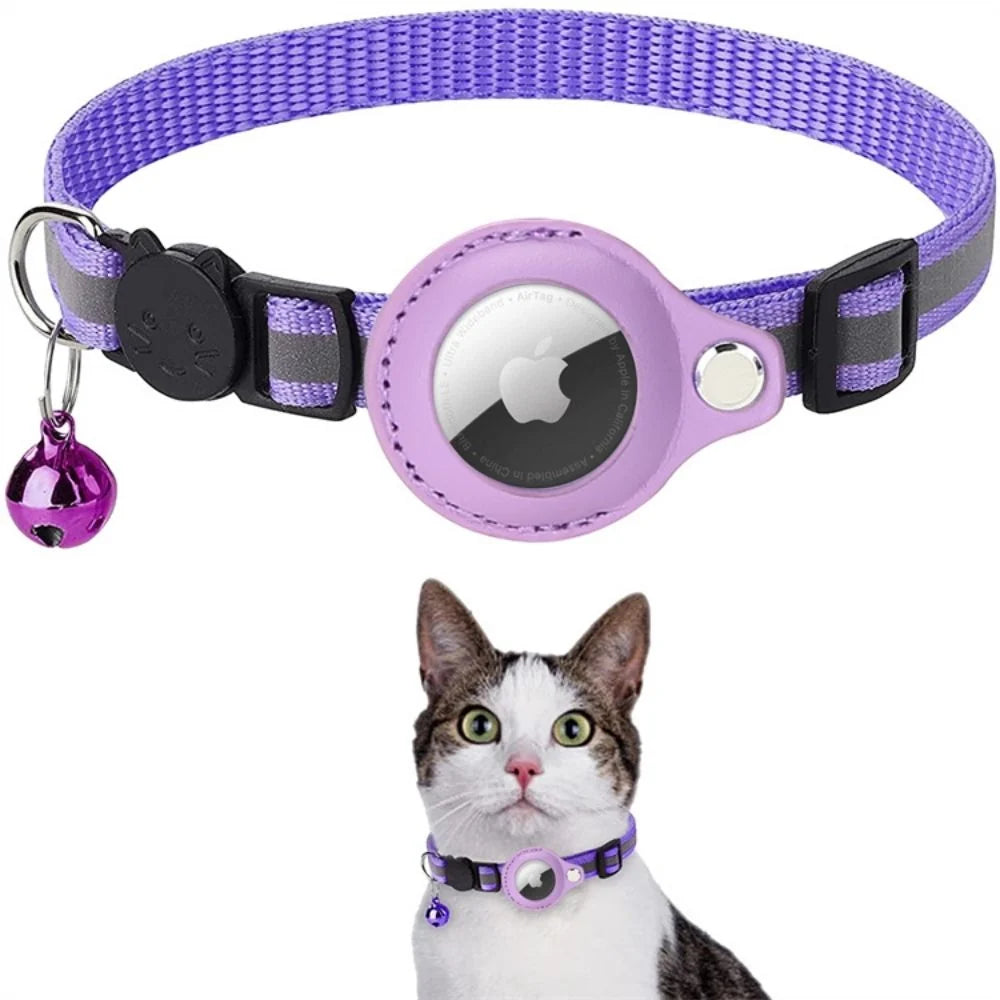 Cat Collar Reflective Breakaway GPS Tracker Slot