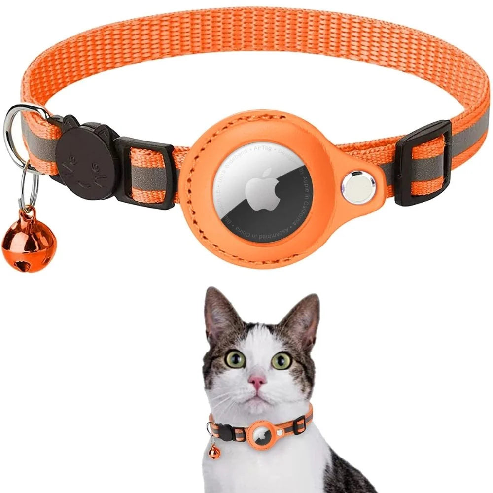 Cat Collar Reflective Breakaway GPS Tracker Slot