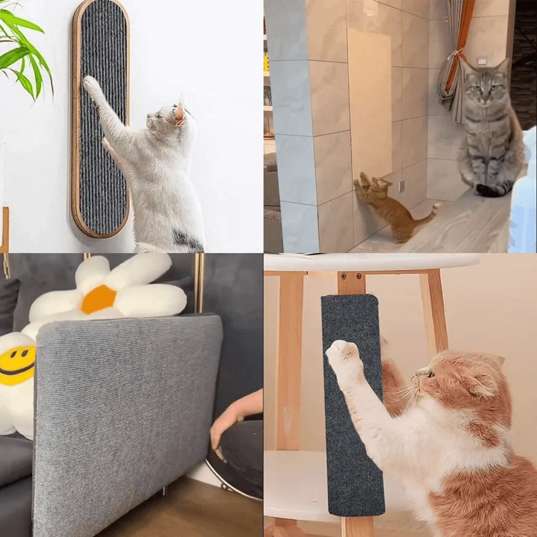 Cat Scratch Mat Transparent Adhesive & Reusable