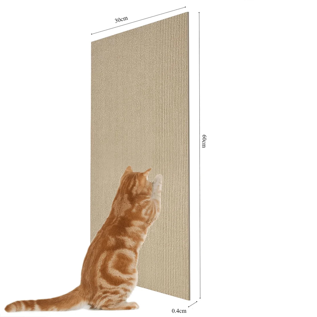 Cat Scratch Mat Transparent Adhesive & Reusable