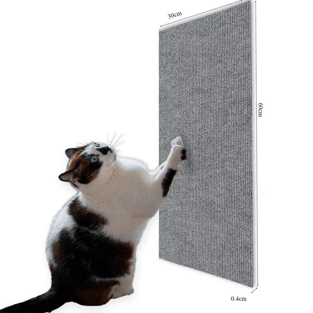 Cat Scratch Mat Transparent Adhesive & Reusable