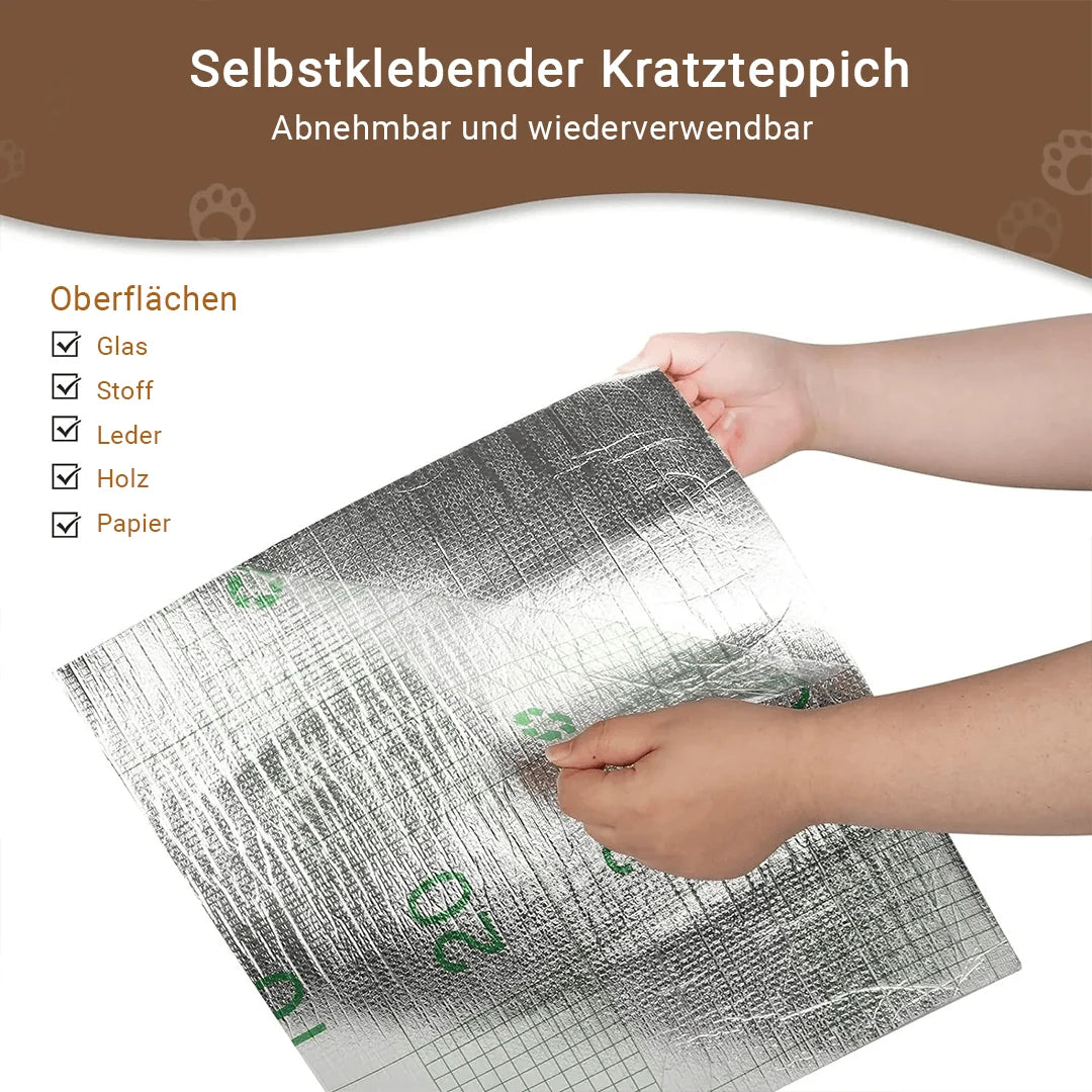 Cat Scratch Mat Transparent Adhesive & Reusable