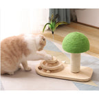 Cat Toy 3-Level Ball Track & Sisal Scratching Post