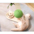 Cat Toy 3-Level Ball Track & Sisal Scratching Post