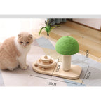 Cat Toy 3-Level Ball Track & Sisal Scratching Post