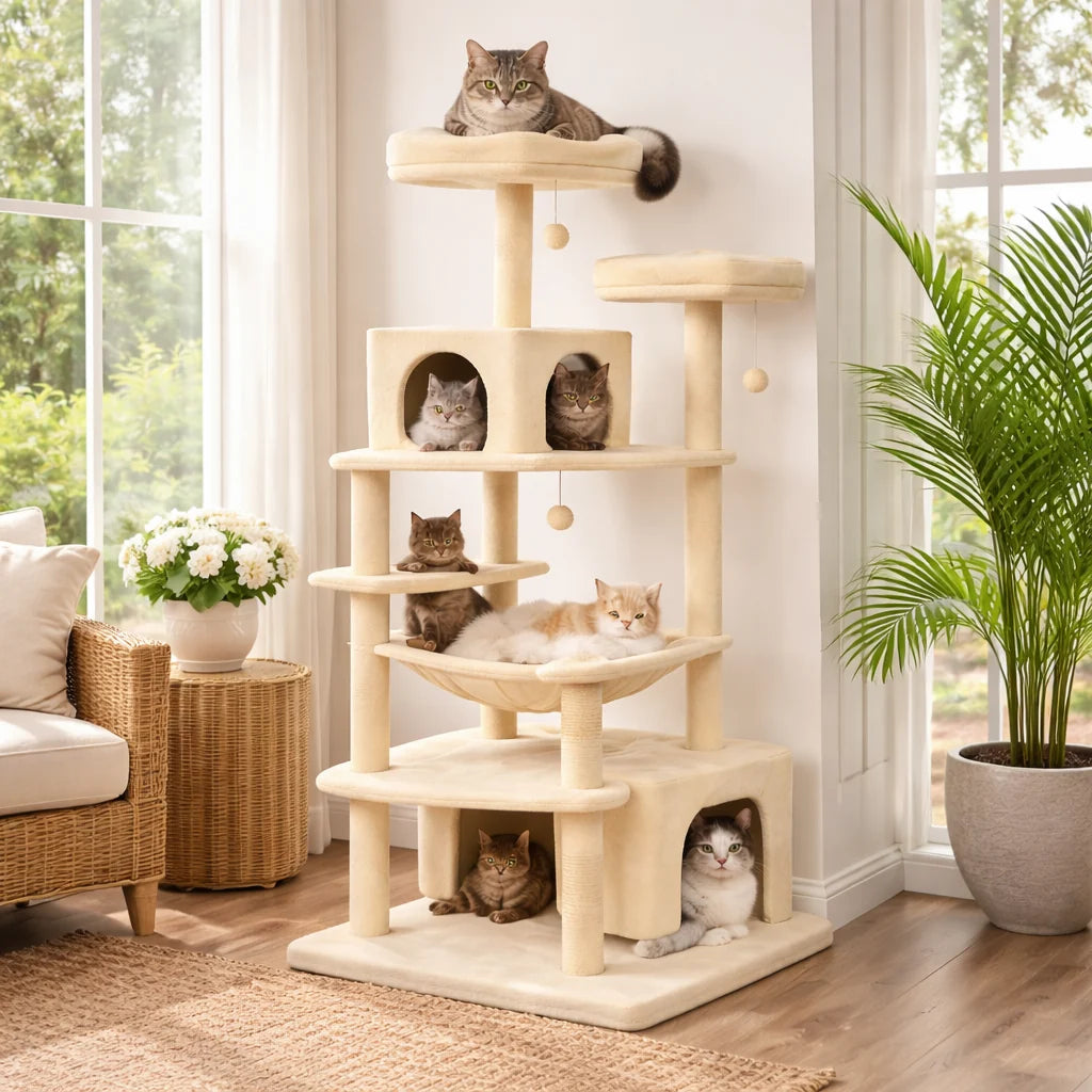 Cat Tree Multi-Level Sisal Posts & Stable Base