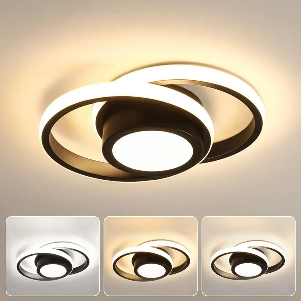 Ceiling Light Double Ring Flush Dimmable LED