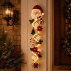 Christmas Door Decoration Flat 2D Spiral Lighting