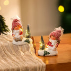 Christmas Figurine Ceramic LED Tabletop
