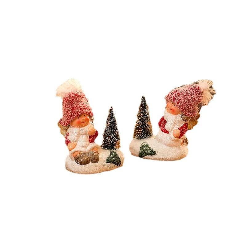 Christmas Figurine Ceramic LED Tabletop