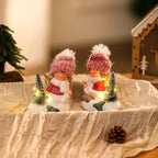 Christmas Figurine Ceramic LED Tabletop Decor
