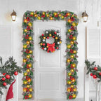 Christmas Garland LED Lights Timer Weatherproof