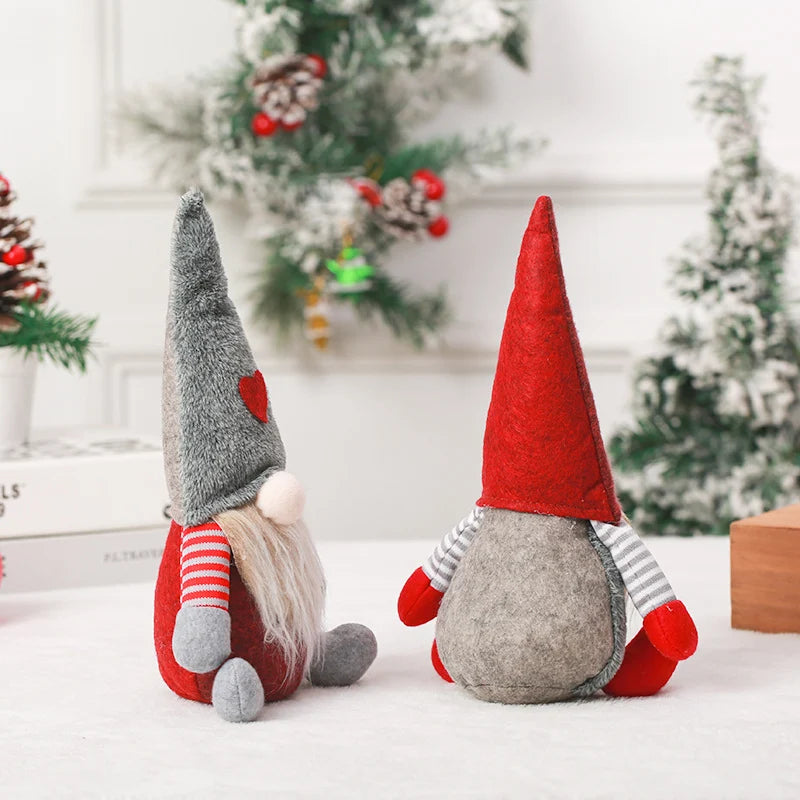 Christmas Gnome Decoration Polyester Handmade Style Tabletop