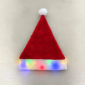Christmas Hat Plush Light-Up Multicolor LEDs