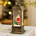 Christmas Lantern Built-In LED Snow Effect Battery-Free