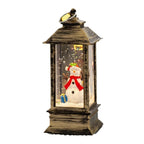 Christmas Lantern Built-In LED Snow Effect Battery-Free