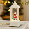 Christmas Lantern LED Santa Snow Scene