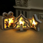Christmas Lantern LED Soft Glow Santa Scene