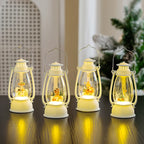 Christmas Lantern LED Warm Light Plastic & Glass