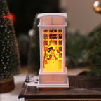 Christmas Lantern Nostalgic Scene Warm LED Assorted Colors
