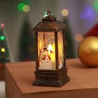 Christmas Lantern Nostalgic Scene Warm LED Assorted Colors
