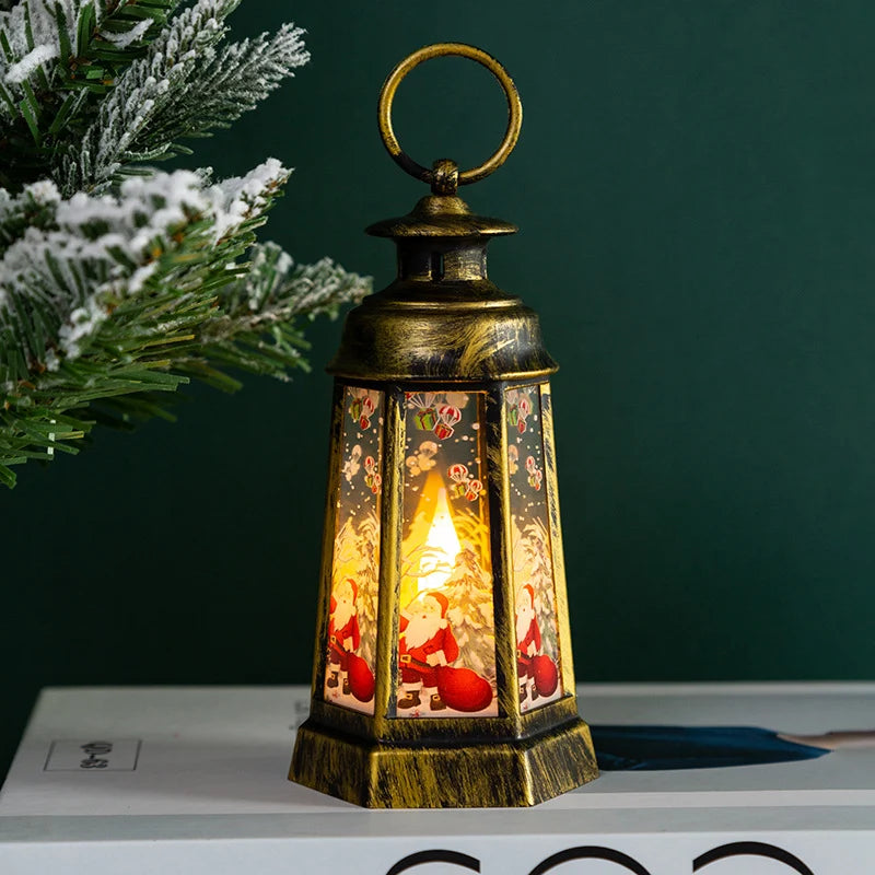 Christmas Lantern Nostalgic Sturdy Warm Light