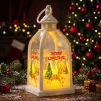 Christmas Lantern Santa & Tree Battery-Powered LED