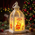 Christmas Lantern Santa & Tree Battery-Powered LED