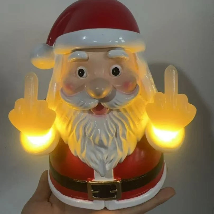 Christmas Light Figure Humorous Warm White LED Durable Plastic