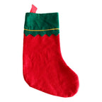 Christmas Stocking Gold-Edged Wave Trim Large Capacity