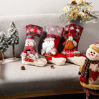 Christmas Stocking Reindeer Motif Durable Spacious Interior