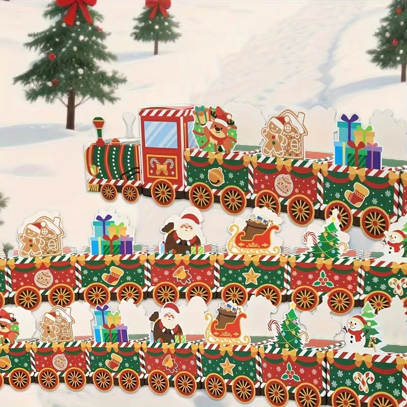 Christmas Train Lightweight Paper Intricate Figures