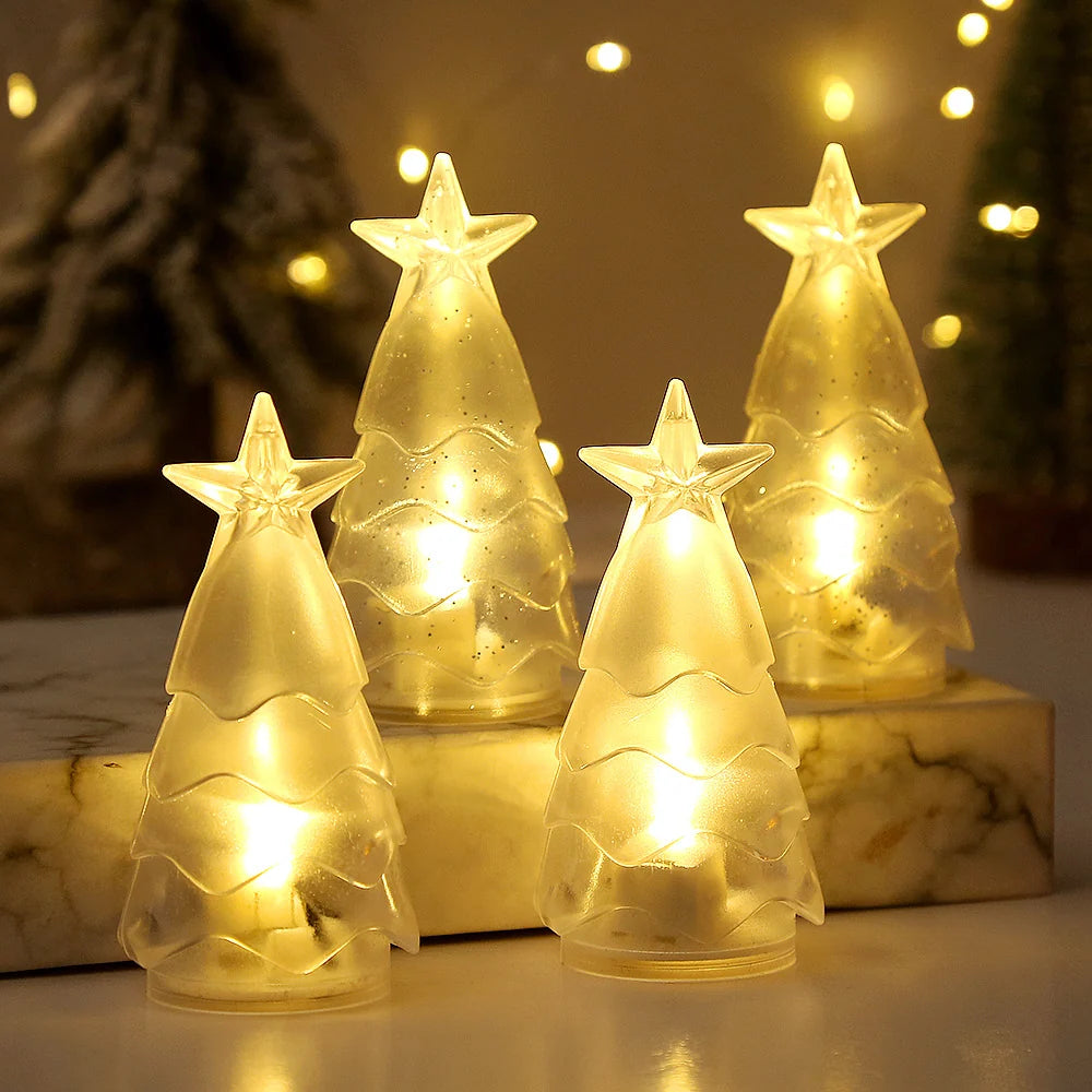 Christmas Tree Candle Holder Sparkling Tealight Compatible