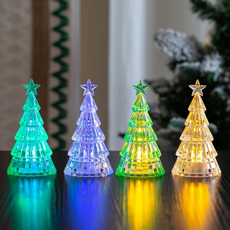 Christmas Tree Lamp Warm LED Tabletop Decor