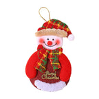 Christmas Tree Ornament Felt Reindeer Red Scarf Hanging Rope