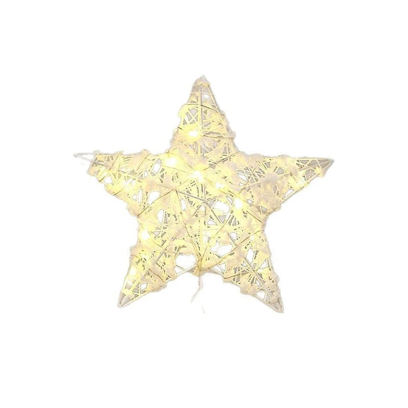 Christmas Tree Topper Sparkling Star Warm LED Lights