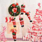 Climbing Santa Figure Weather-Resistant Indoor & Outdoor 12 Inch