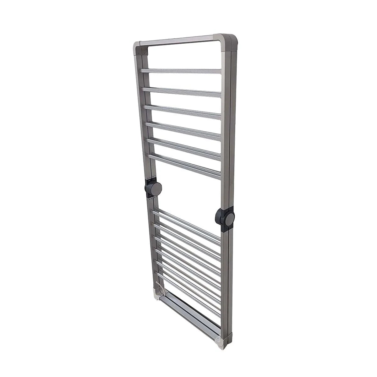 Clothes Drying Rack Heated Foldable Aluminum X-Frame 38 Feet