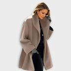 Coat Wool Blend Windproof Soft Lining