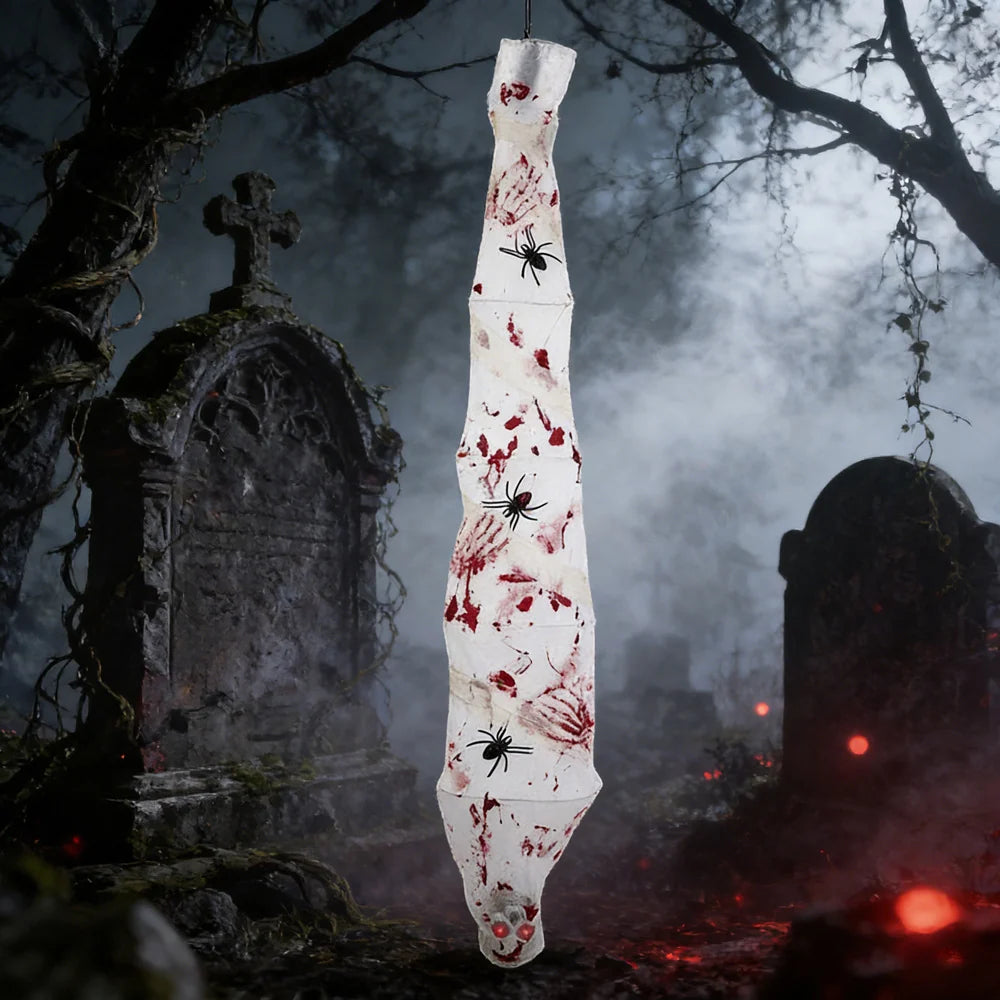 Coffin Decoration Blood-Splatter & Spider Weather-Resistant