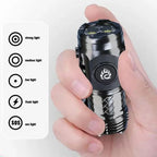 Compact Flashlight Rechargeable Triple-LED Long-Range